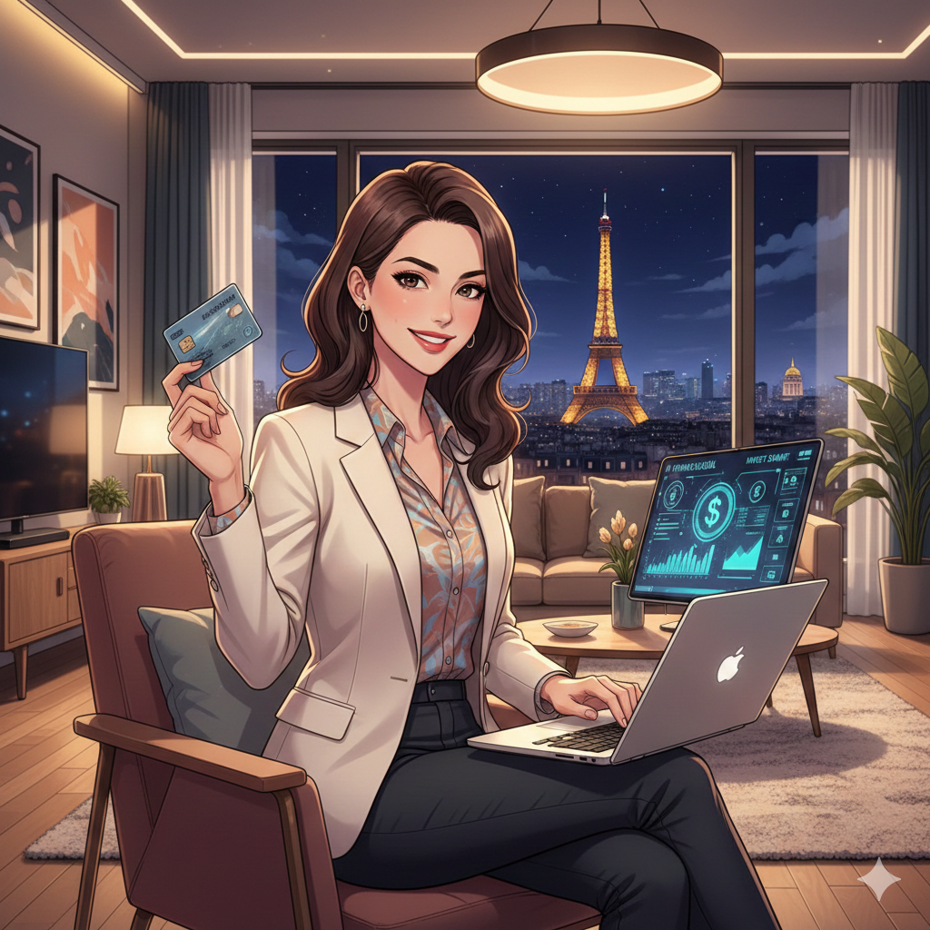 Femme investisseuse travaillant sur son indépendance financière à Paris - Rent4Life